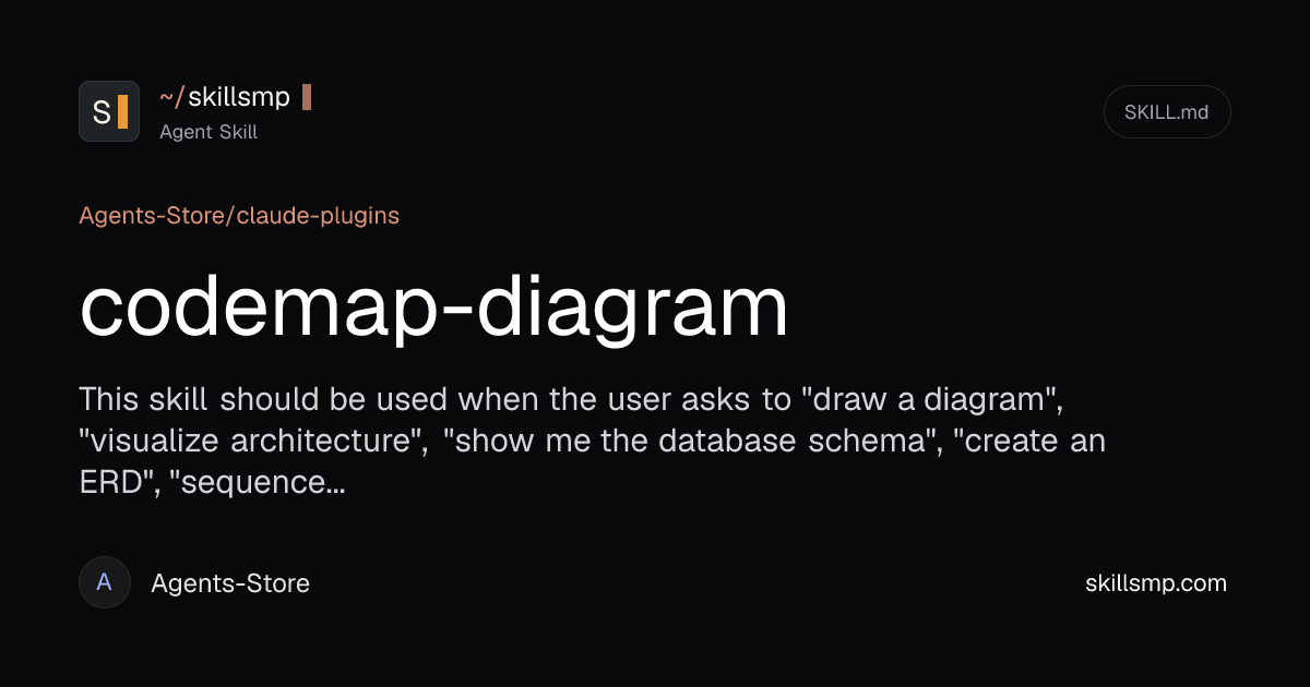 codemap-diagram - Agent Skill by Agents-Store | SkillsMP