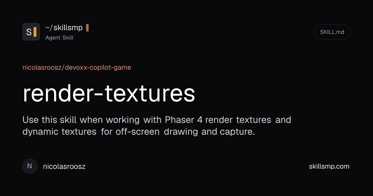 render-textures | Agent Skill | SkillsMP