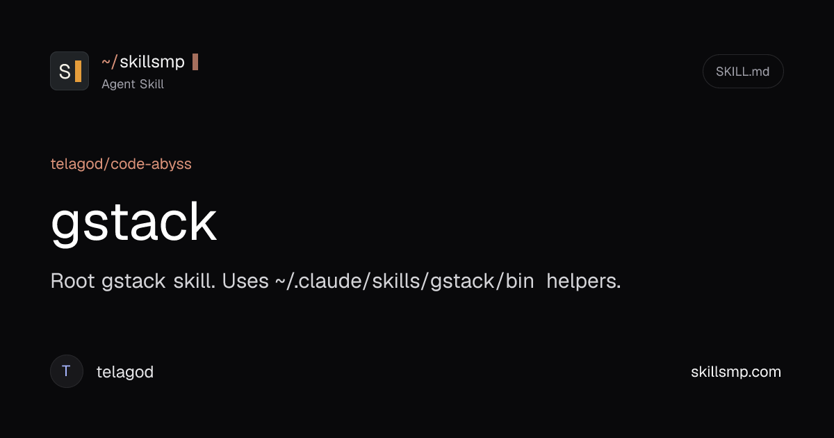 gstack Agent Skill | SkillsMP